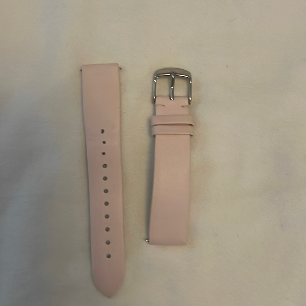 Michele leather watch band